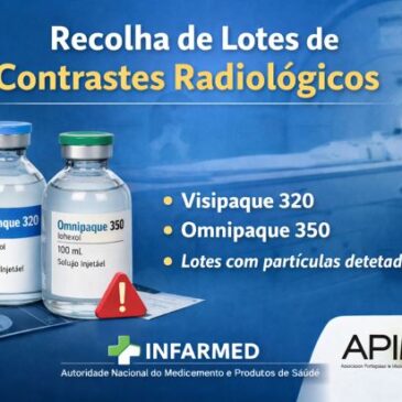 INFARMED determina recolha de lotes de contrastes radiológicos de uso hospitalar